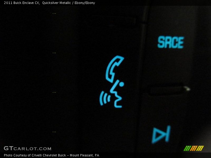 Quicksilver Metallic / Ebony/Ebony 2011 Buick Enclave CX