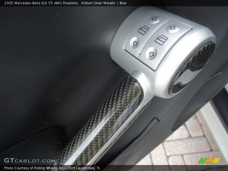 Iridium Silver Metallic / Blue 2005 Mercedes-Benz SLK 55 AMG Roadster