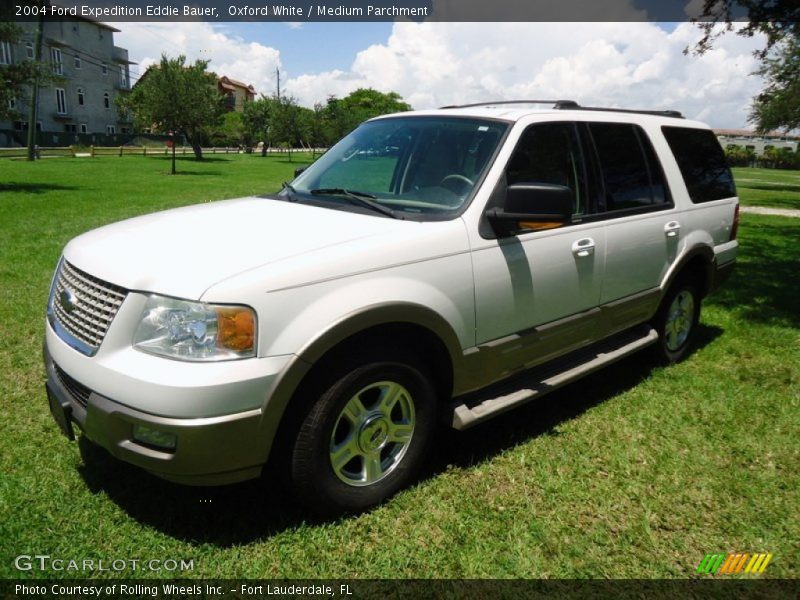 Oxford White / Medium Parchment 2004 Ford Expedition Eddie Bauer