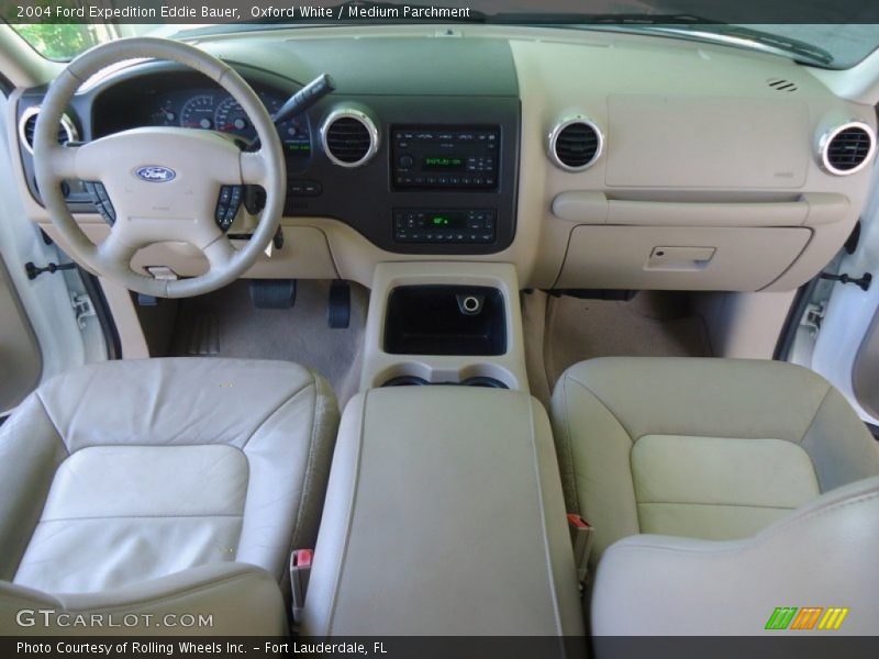 Oxford White / Medium Parchment 2004 Ford Expedition Eddie Bauer