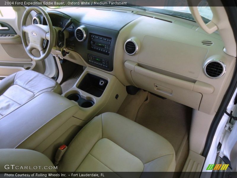 Oxford White / Medium Parchment 2004 Ford Expedition Eddie Bauer