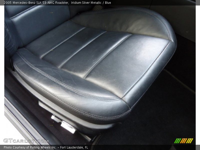 Iridium Silver Metallic / Blue 2005 Mercedes-Benz SLK 55 AMG Roadster