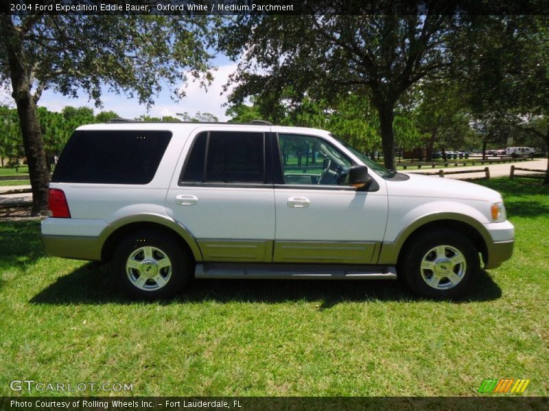 Oxford White / Medium Parchment 2004 Ford Expedition Eddie Bauer