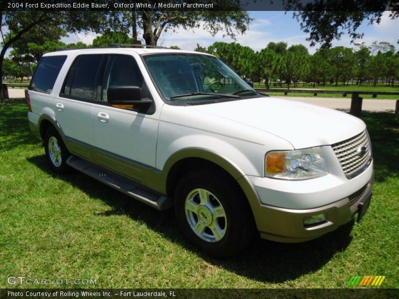 Oxford White / Medium Parchment 2004 Ford Expedition Eddie Bauer