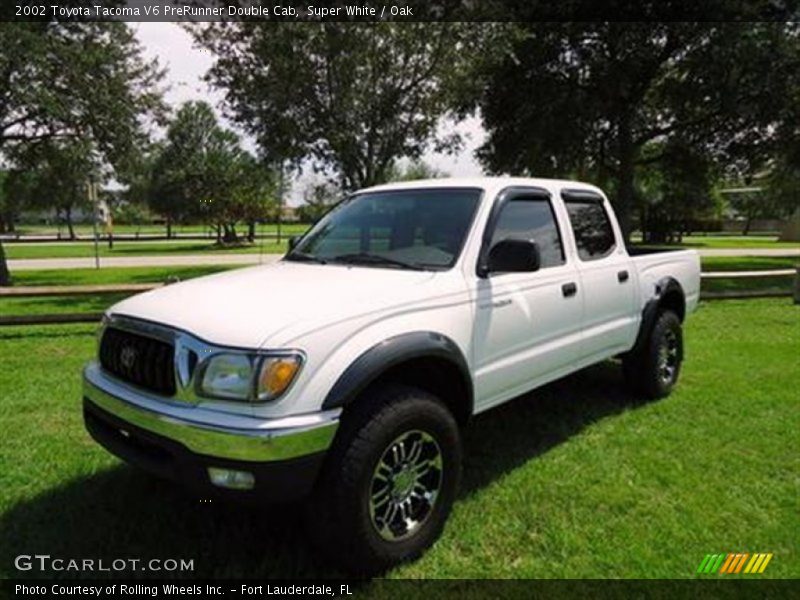 Super White / Oak 2002 Toyota Tacoma V6 PreRunner Double Cab