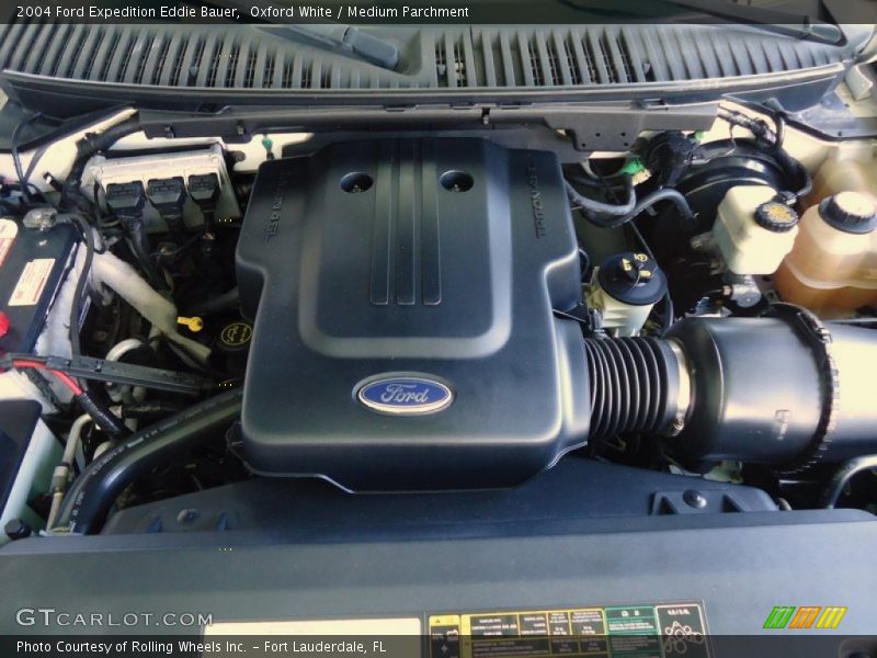 Oxford White / Medium Parchment 2004 Ford Expedition Eddie Bauer