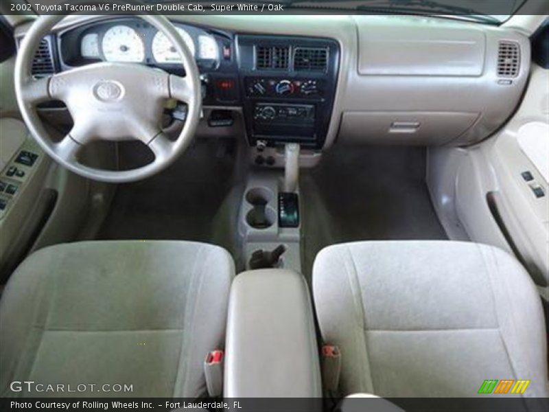 Super White / Oak 2002 Toyota Tacoma V6 PreRunner Double Cab