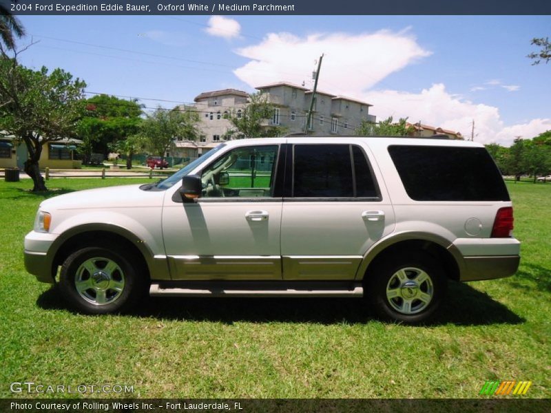 Oxford White / Medium Parchment 2004 Ford Expedition Eddie Bauer