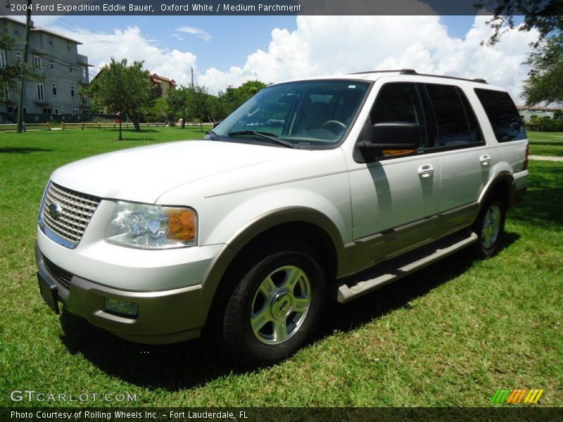 Oxford White / Medium Parchment 2004 Ford Expedition Eddie Bauer