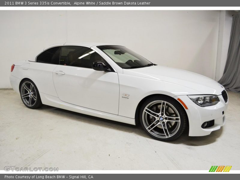 Alpine White / Saddle Brown Dakota Leather 2011 BMW 3 Series 335is Convertible