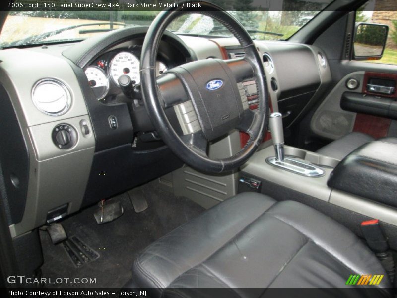 Dark Stone Metallic / Black 2006 Ford F150 Lariat SuperCrew 4x4