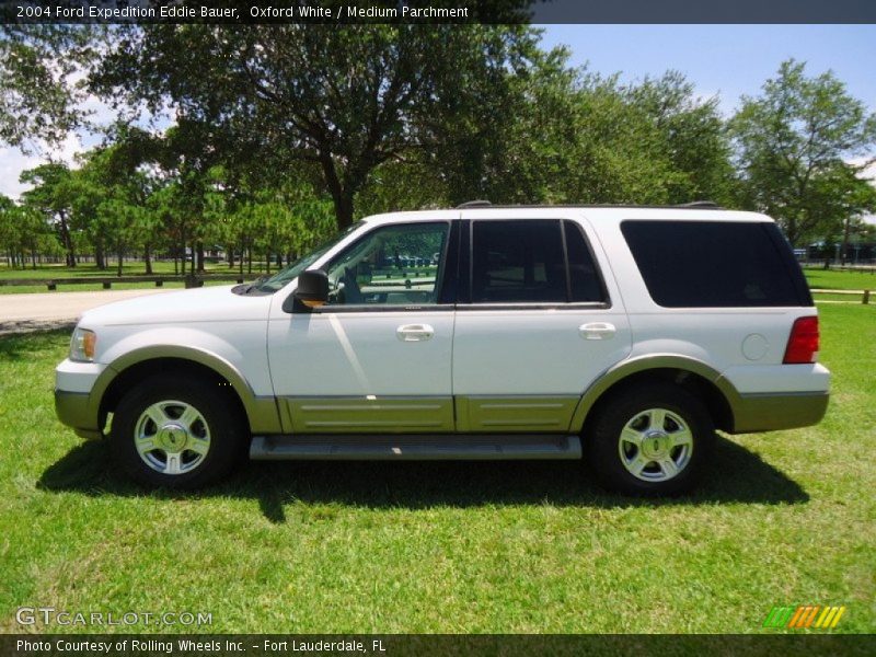Oxford White / Medium Parchment 2004 Ford Expedition Eddie Bauer