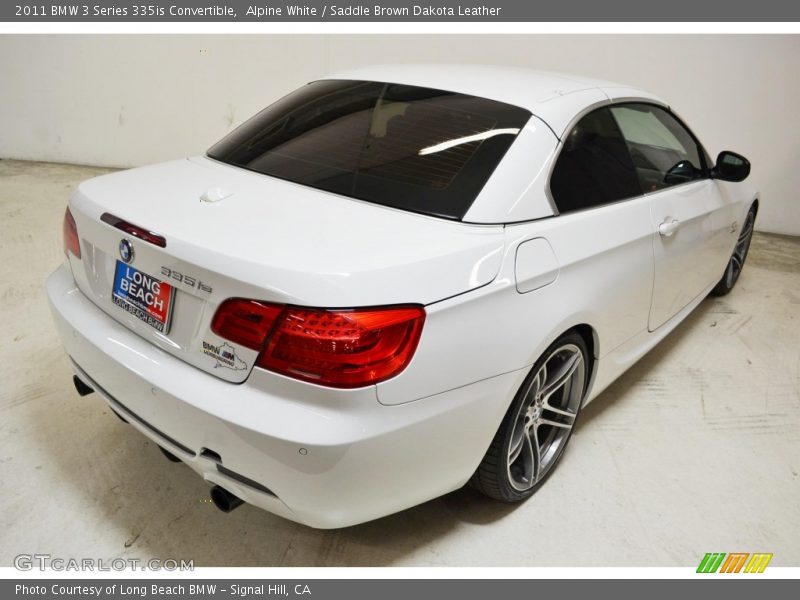 Alpine White / Saddle Brown Dakota Leather 2011 BMW 3 Series 335is Convertible