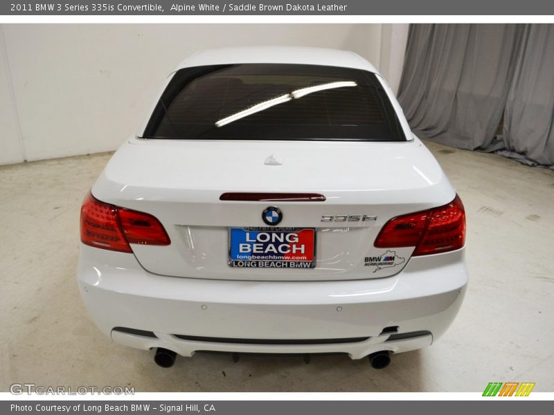 Alpine White / Saddle Brown Dakota Leather 2011 BMW 3 Series 335is Convertible