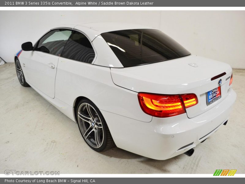 Alpine White / Saddle Brown Dakota Leather 2011 BMW 3 Series 335is Convertible