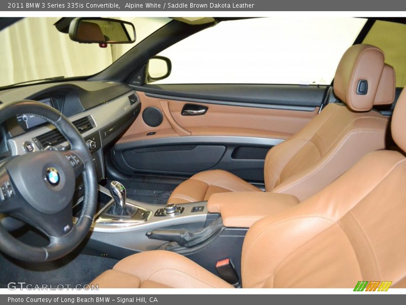 Alpine White / Saddle Brown Dakota Leather 2011 BMW 3 Series 335is Convertible