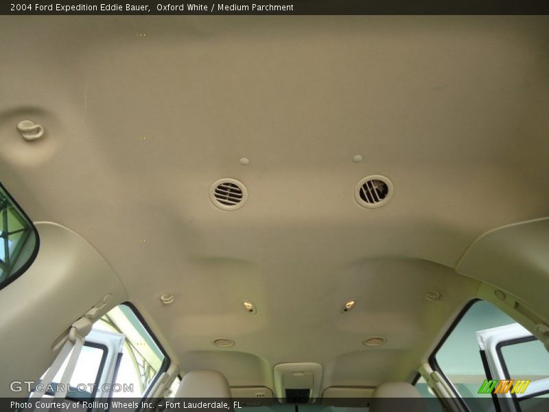 Oxford White / Medium Parchment 2004 Ford Expedition Eddie Bauer