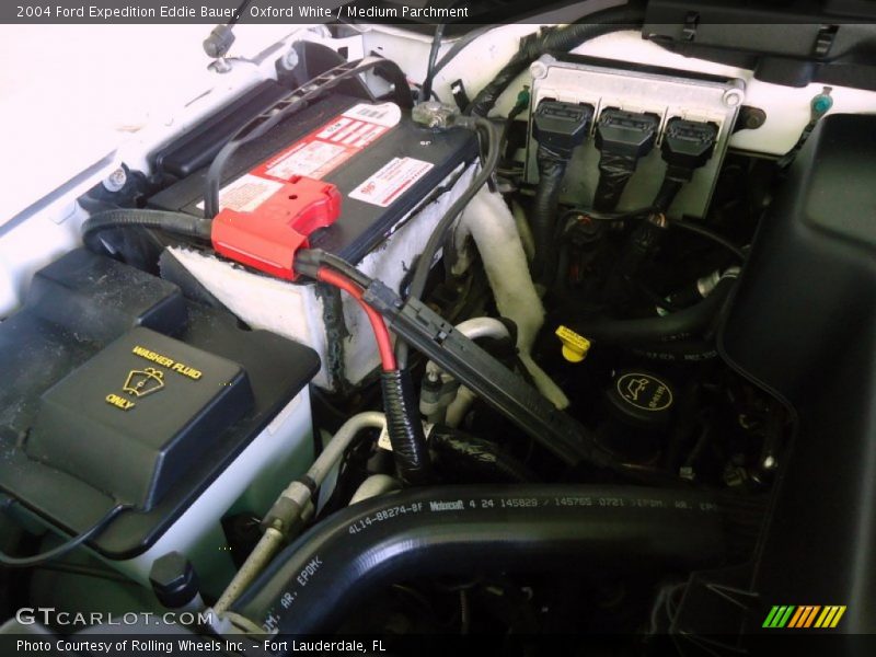 Oxford White / Medium Parchment 2004 Ford Expedition Eddie Bauer