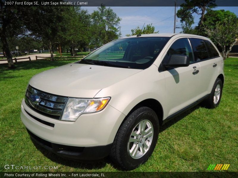 Light Sage Metallic / Camel 2007 Ford Edge SE