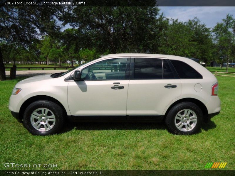 Light Sage Metallic / Camel 2007 Ford Edge SE