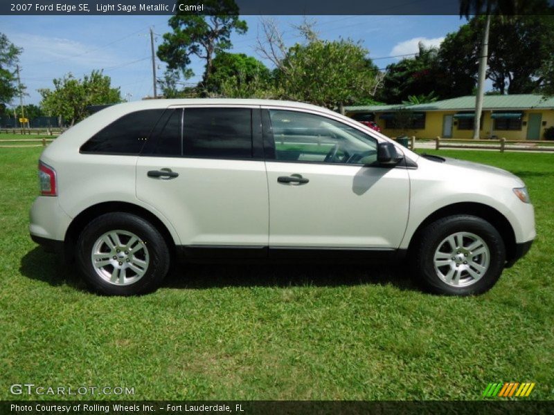Light Sage Metallic / Camel 2007 Ford Edge SE