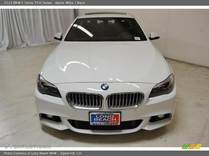Alpine White / Black 2014 BMW 5 Series 550i Sedan