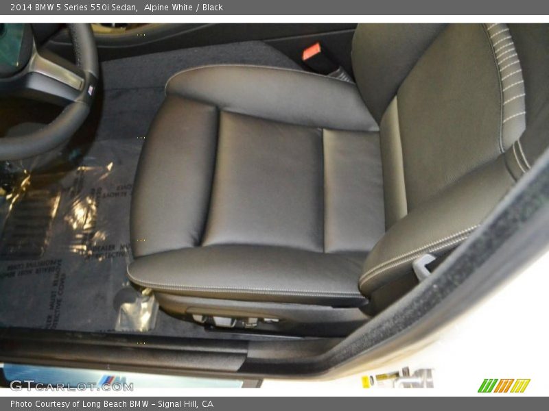 Alpine White / Black 2014 BMW 5 Series 550i Sedan