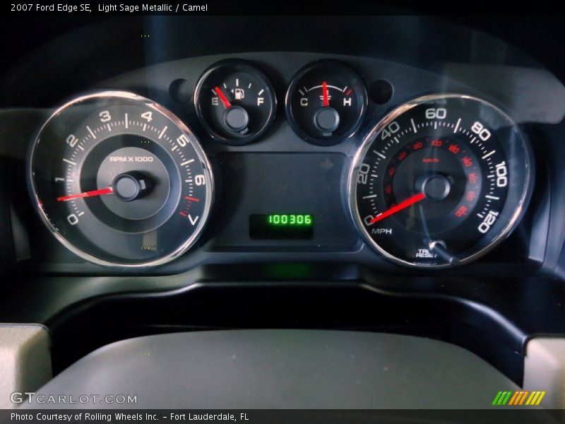 Light Sage Metallic / Camel 2007 Ford Edge SE