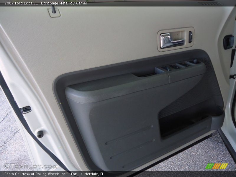 Light Sage Metallic / Camel 2007 Ford Edge SE