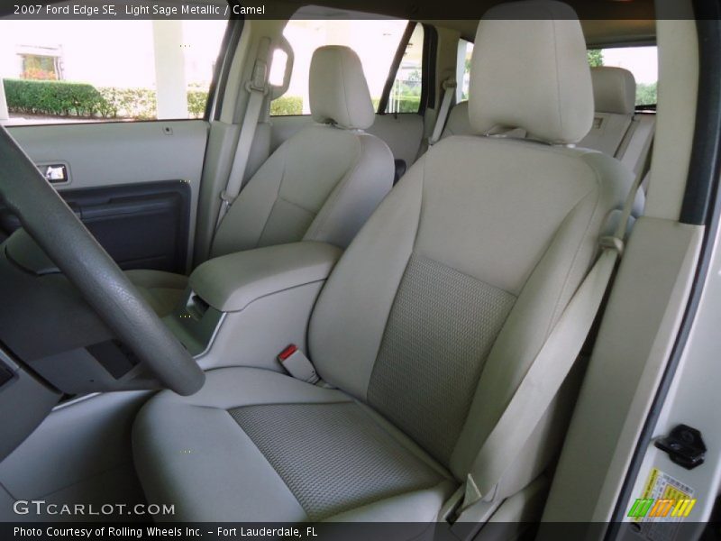 Light Sage Metallic / Camel 2007 Ford Edge SE
