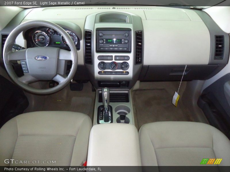 Light Sage Metallic / Camel 2007 Ford Edge SE