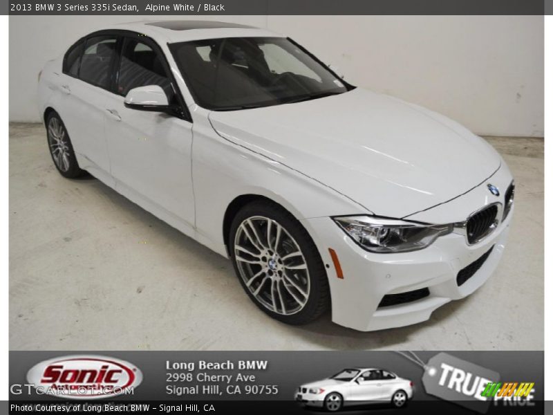 Alpine White / Black 2013 BMW 3 Series 335i Sedan