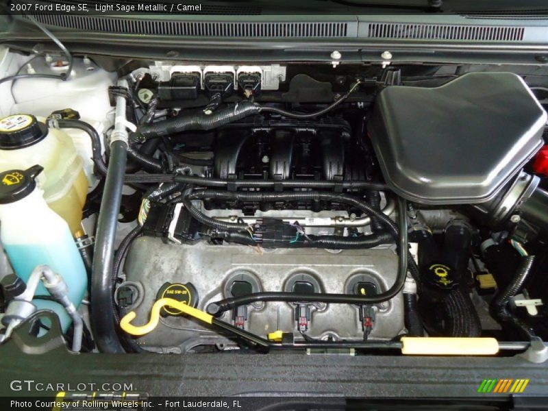 Light Sage Metallic / Camel 2007 Ford Edge SE
