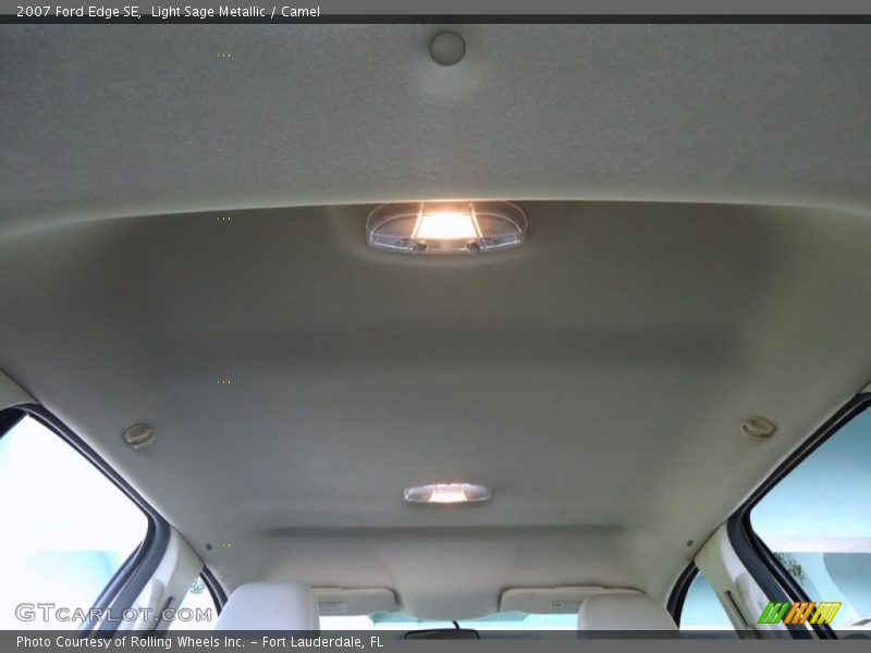 Light Sage Metallic / Camel 2007 Ford Edge SE