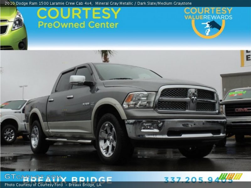 Mineral Gray Metallic / Dark Slate/Medium Graystone 2010 Dodge Ram 1500 Laramie Crew Cab 4x4