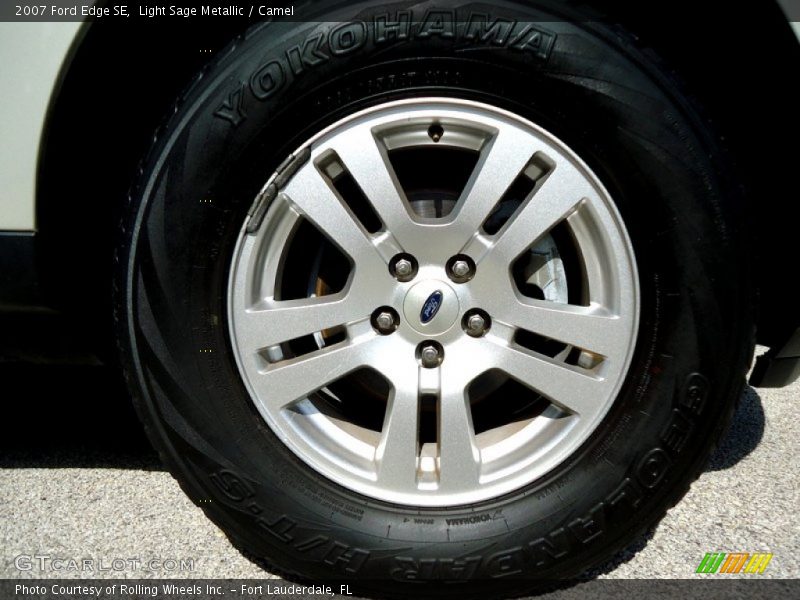 Light Sage Metallic / Camel 2007 Ford Edge SE