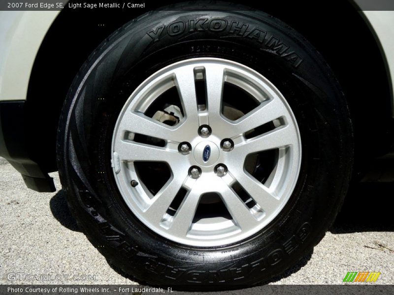 Light Sage Metallic / Camel 2007 Ford Edge SE