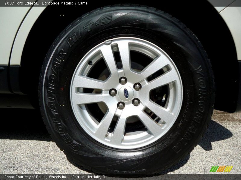 Light Sage Metallic / Camel 2007 Ford Edge SE