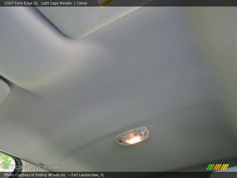 Light Sage Metallic / Camel 2007 Ford Edge SE