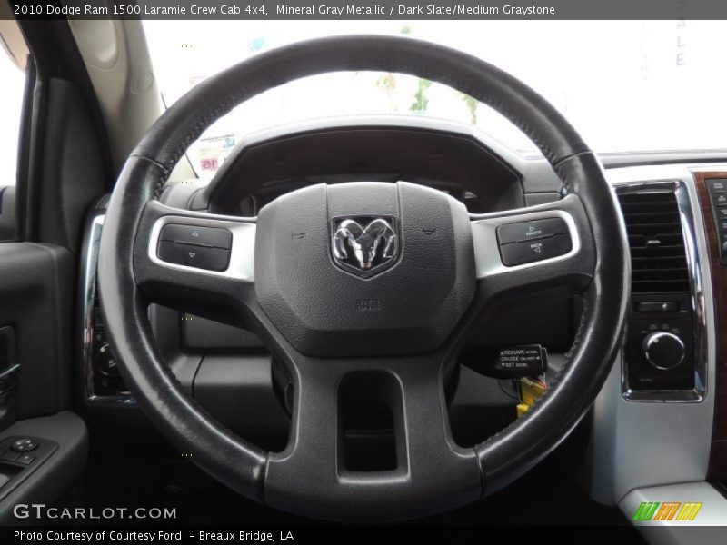 Mineral Gray Metallic / Dark Slate/Medium Graystone 2010 Dodge Ram 1500 Laramie Crew Cab 4x4