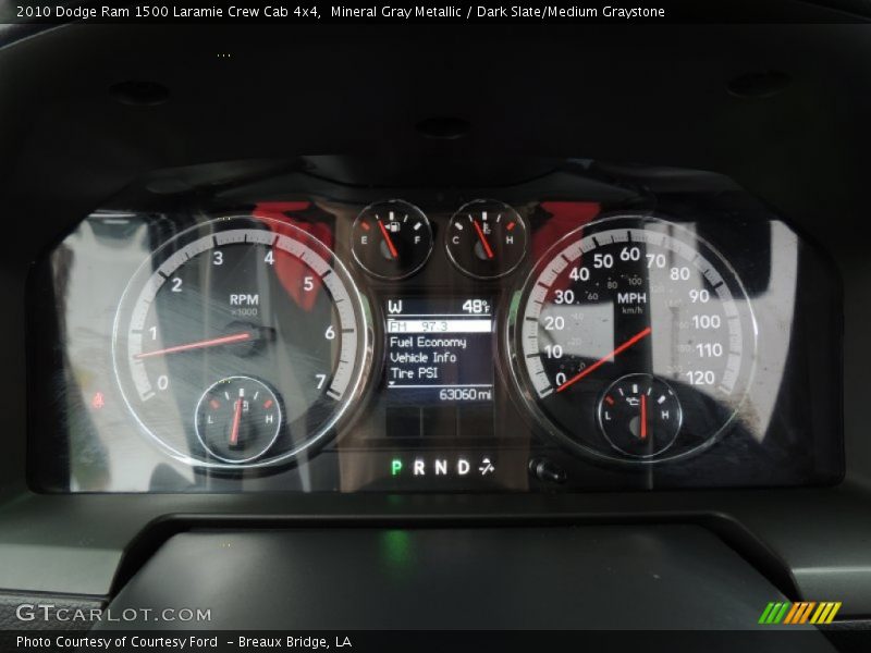 Mineral Gray Metallic / Dark Slate/Medium Graystone 2010 Dodge Ram 1500 Laramie Crew Cab 4x4