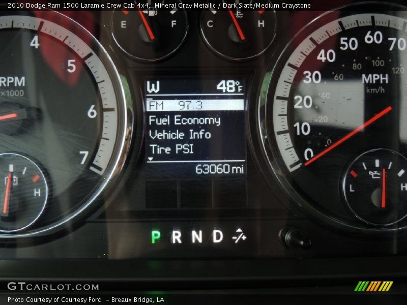 Mineral Gray Metallic / Dark Slate/Medium Graystone 2010 Dodge Ram 1500 Laramie Crew Cab 4x4