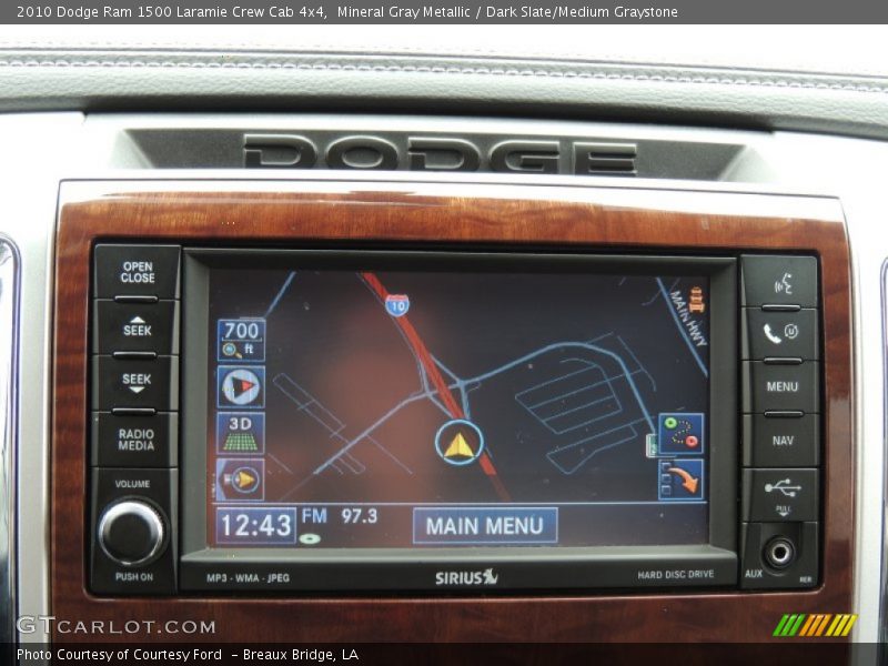Mineral Gray Metallic / Dark Slate/Medium Graystone 2010 Dodge Ram 1500 Laramie Crew Cab 4x4
