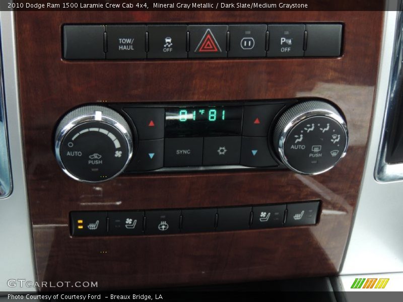 Mineral Gray Metallic / Dark Slate/Medium Graystone 2010 Dodge Ram 1500 Laramie Crew Cab 4x4