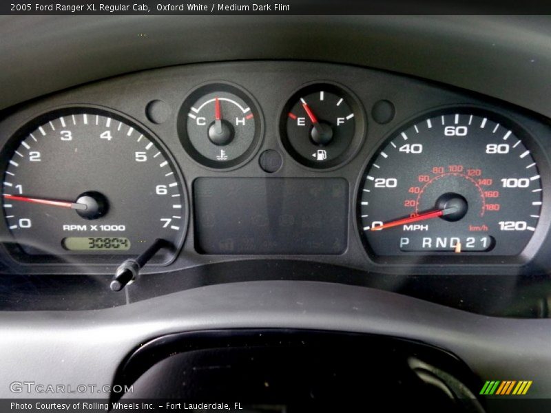 Oxford White / Medium Dark Flint 2005 Ford Ranger XL Regular Cab