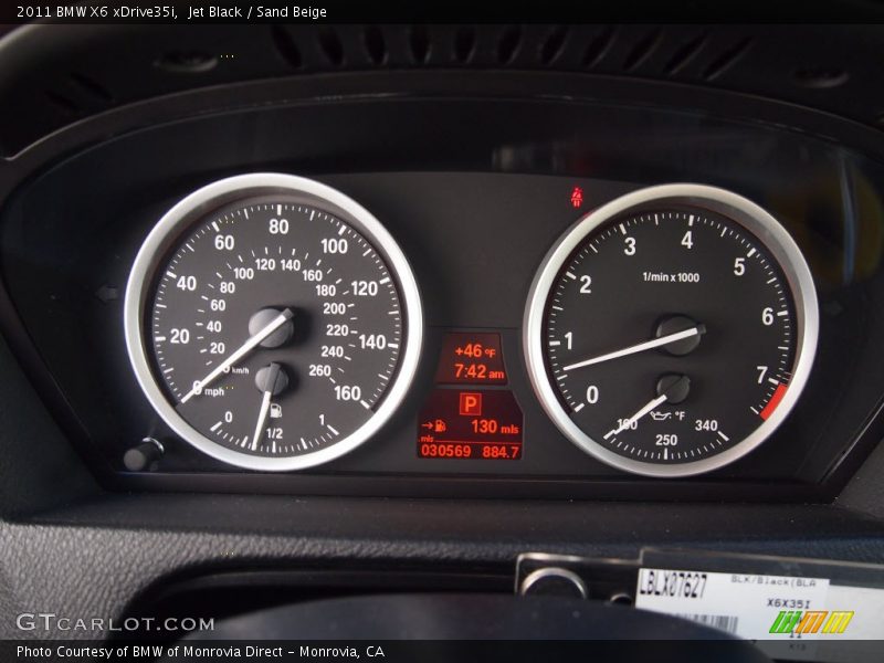 Jet Black / Sand Beige 2011 BMW X6 xDrive35i