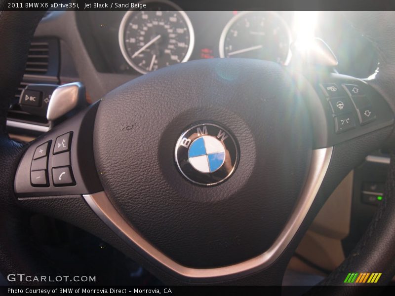 Jet Black / Sand Beige 2011 BMW X6 xDrive35i