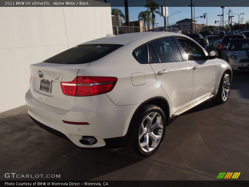 Alpine White / Black 2011 BMW X6 xDrive35i