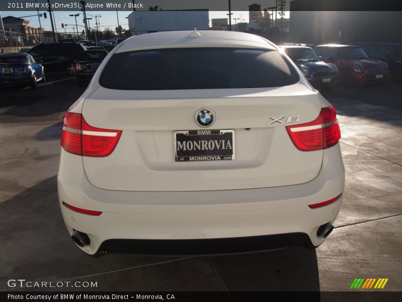 Alpine White / Black 2011 BMW X6 xDrive35i