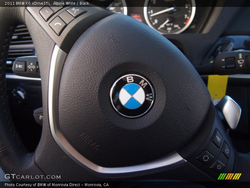 Alpine White / Black 2011 BMW X6 xDrive35i